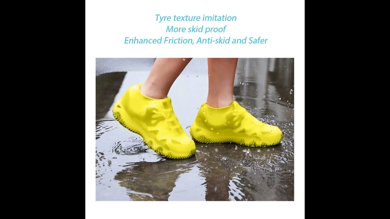Waterproof Non-slip Silicone Shoe High Elastic Wear-resistant Rain Boots for Outdoor #shorts