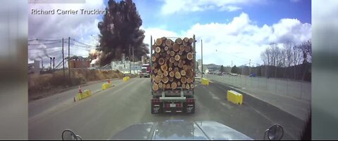 Paper mill explosion caught on camera