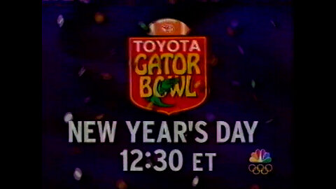December 31, 2000 - Promos for Michael Vick in Gator Bowl & 'Must-See Thursday'