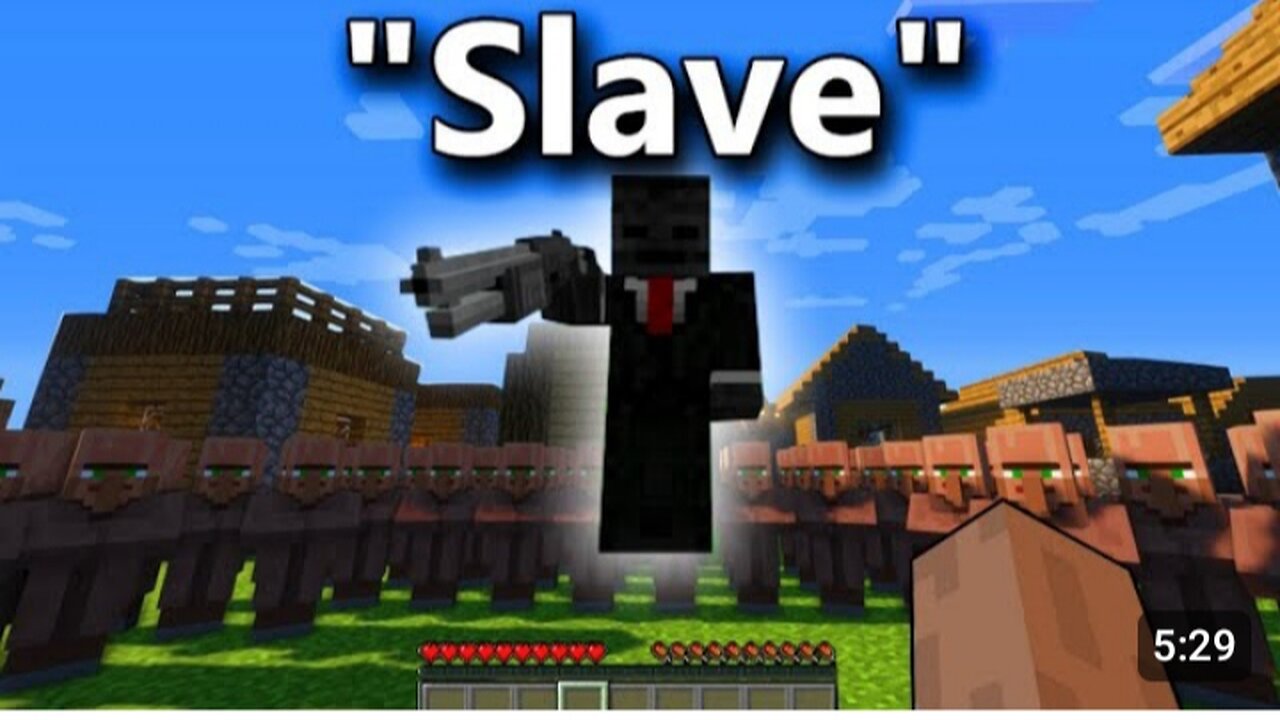 Minecraft gameplay video