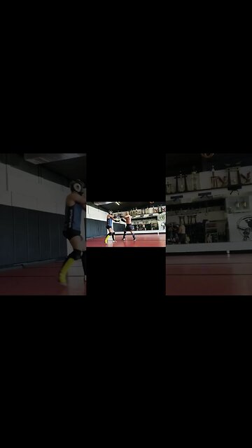 He is show sparring between Sean Strickland and Saga Northcutt, and Saga'mother is explain at thegym