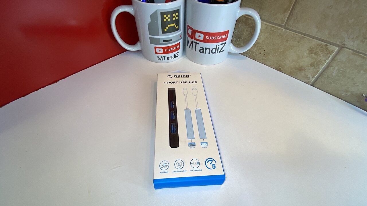 UnBoXing USB 3.0 Data Hub ORICO Aluminum 4 Port Ultra-Slim Multiport Adapter Portable USB Splitter