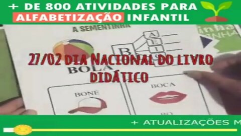 Dia Nacional do Livro Didático 27/02 - Educação