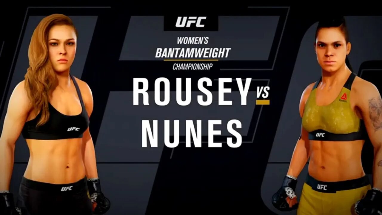 EA Sports UFC 3 Gameplay Amanda Nunes vs Ronda Rousey