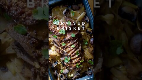 Braised Brisket | Spontaneous Improvised Cooking ASMR #shorts