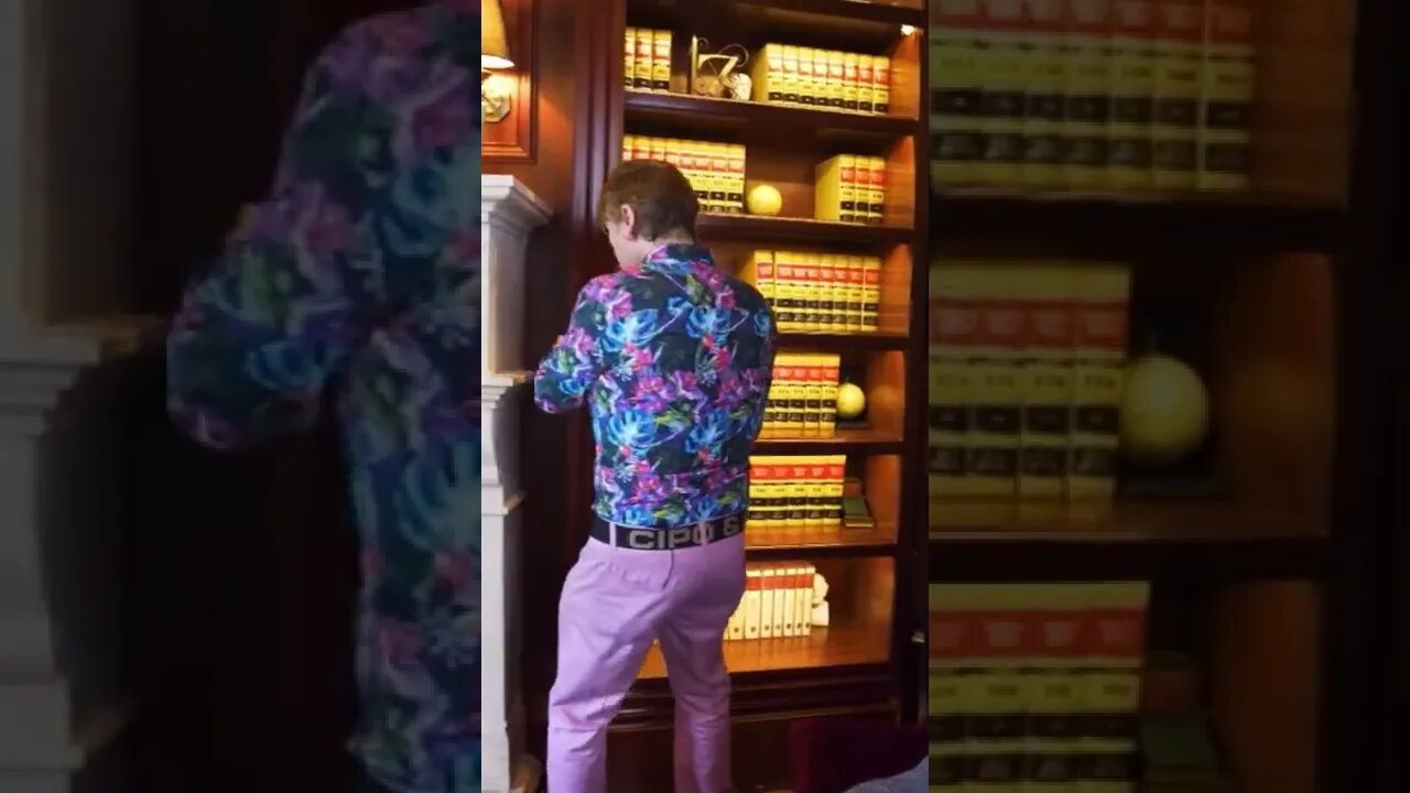 HIDDEN DOOR BEHIND BOOKCASE IN MANSION! #shorts