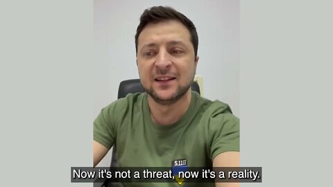 Volodymyr Zelenski with a message to NATO
