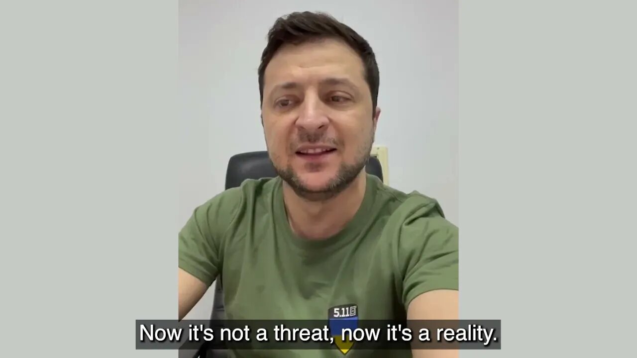 Volodymyr Zelenski with a message to NATO