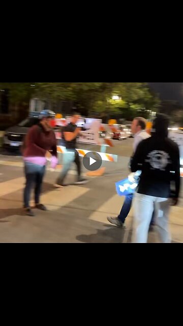 In Chicago on Aug. 22, Palestine protesters blocked streets, confronted drivers, and attacked a car
