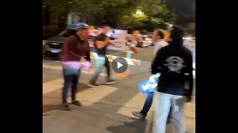 In Chicago on Aug. 22, Palestine protesters blocked streets, confronted drivers, and attacked a car