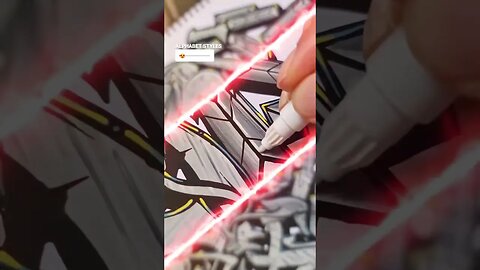 INSANE GRAFFITI ALPHABET! 😲 #graffiti #graffitiart #shorts