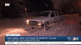 Natural gas outage in north Tulsa