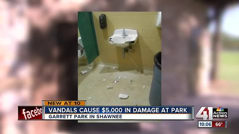 Vandals cause $5,000 in damage at park