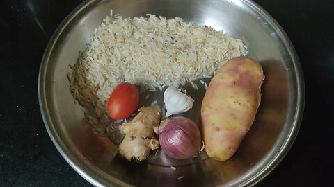 Mix RICE and POTATOES and you will be satisfied with the result. ! DELICIOUS and HEALTHY RECIPE.