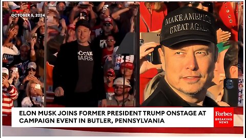 💥💥 HISTORIC! Elon Musk Delivers Impassioned Speech at Trump's Butler PA Rally