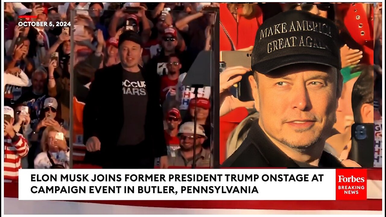 💥💥 HISTORIC! Elon Musk Delivers Impassioned Speech at Trump's Butler PA Rally