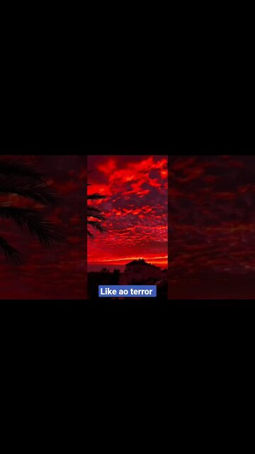 céu vermelho red sky