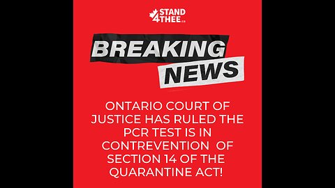 🇨🇦‼️BREAKING NEWS - QUARANTINE ACT WIN‼️🇨🇦