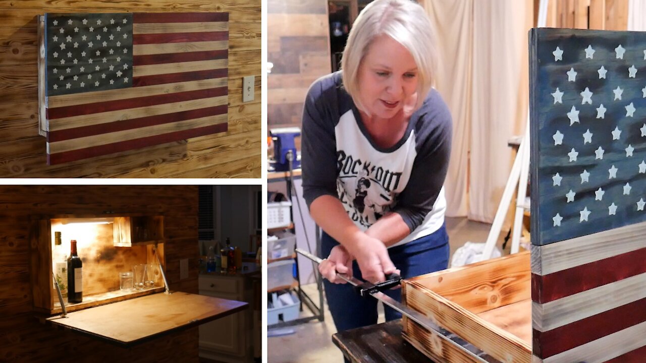Building an American Flag Cabinet
