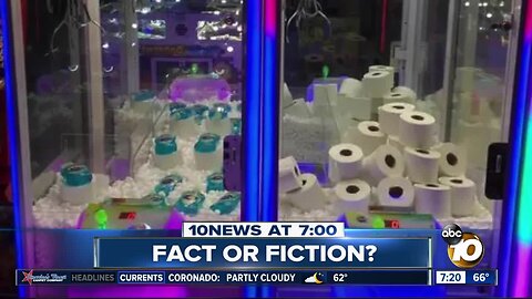 Claw machines replacing toys with toilet paper?