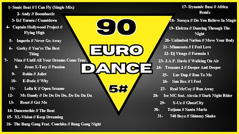 The Best Eurodance (90 a 99) - part 5 | Flashback 90's Eurodance