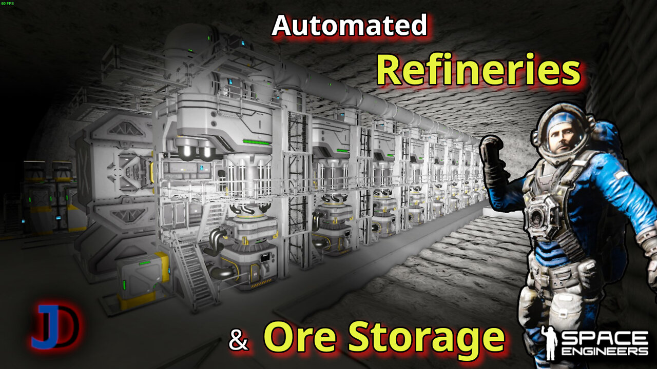 Space Engineers: S2e24 - Automated Refineries and Ore Storage
