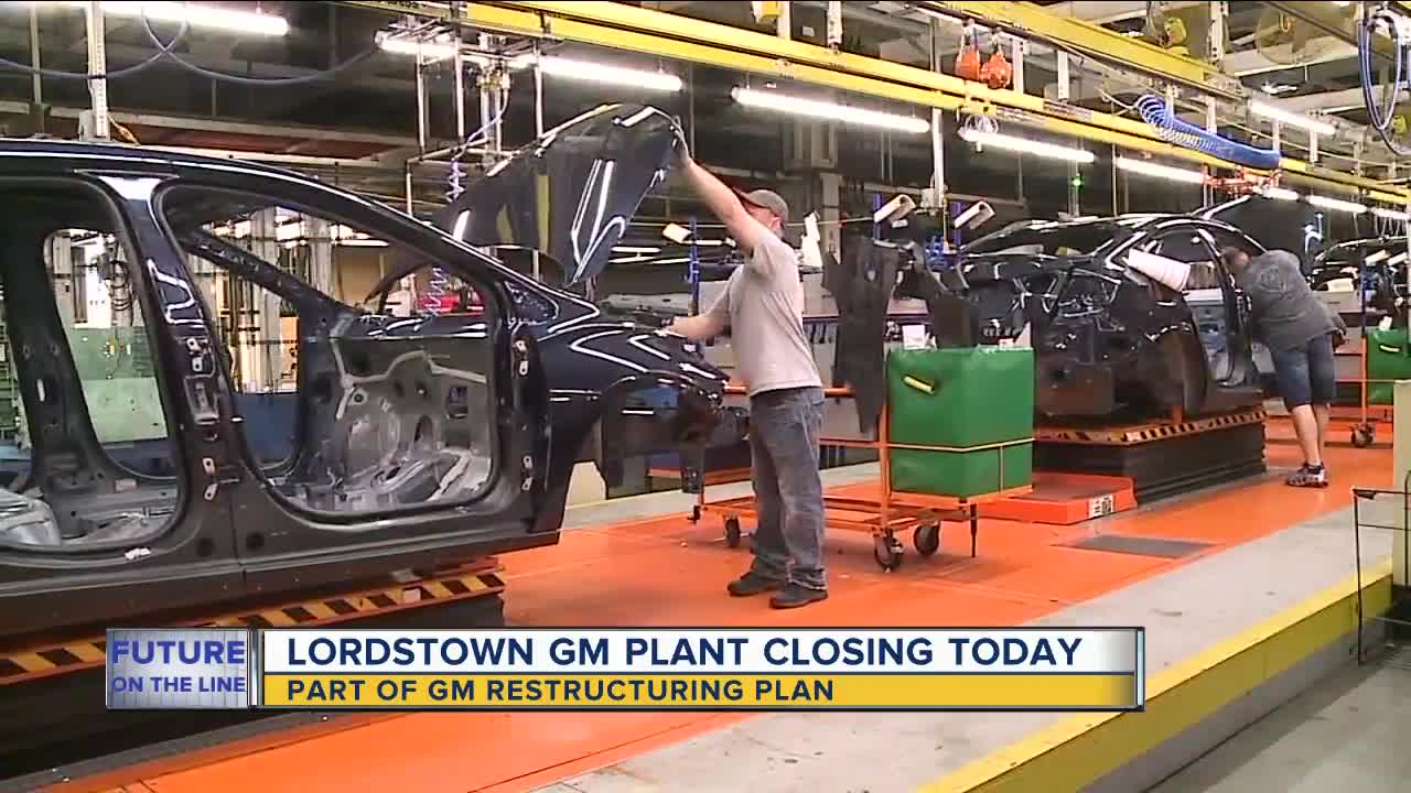 Production to end at GM Lordstown, Ohio plant on Wednesday