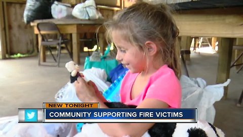 Community shows their support for mother and children who lost everything in fire
