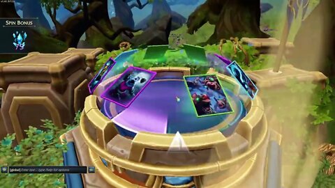 Minion Masters Spinning power tokens to craft a card