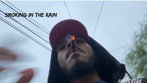 Balcony Backwoods Smokesesh in The Rain