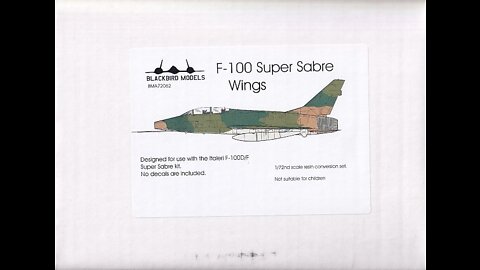 Episode:26 Part Six Kit Review: Resin wing updates for the !/72 scale F-100 Super Sabre