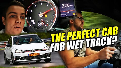 Wet/ESP OFF. My First Manual VW Golf 7 GTI Nürburgring Drive!