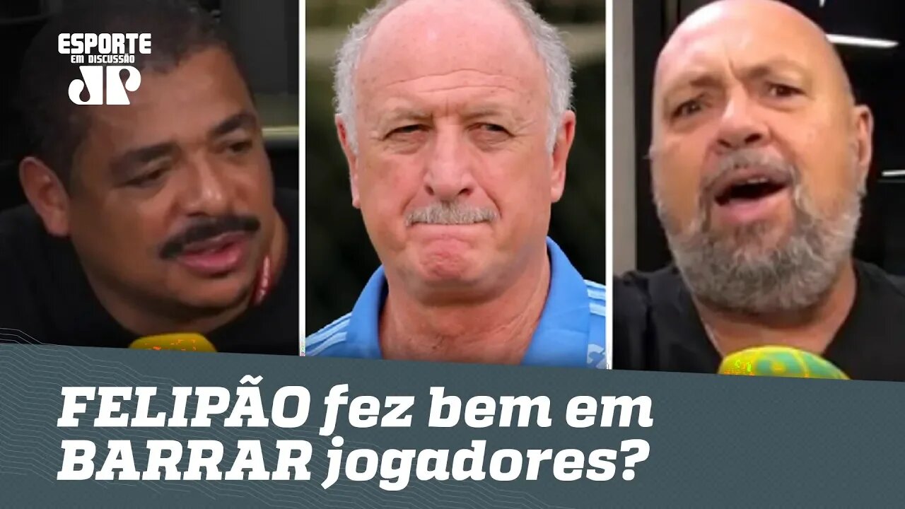 FELIPÃO fez bem em BARRAR jogadores de festa? Veja DEBATE