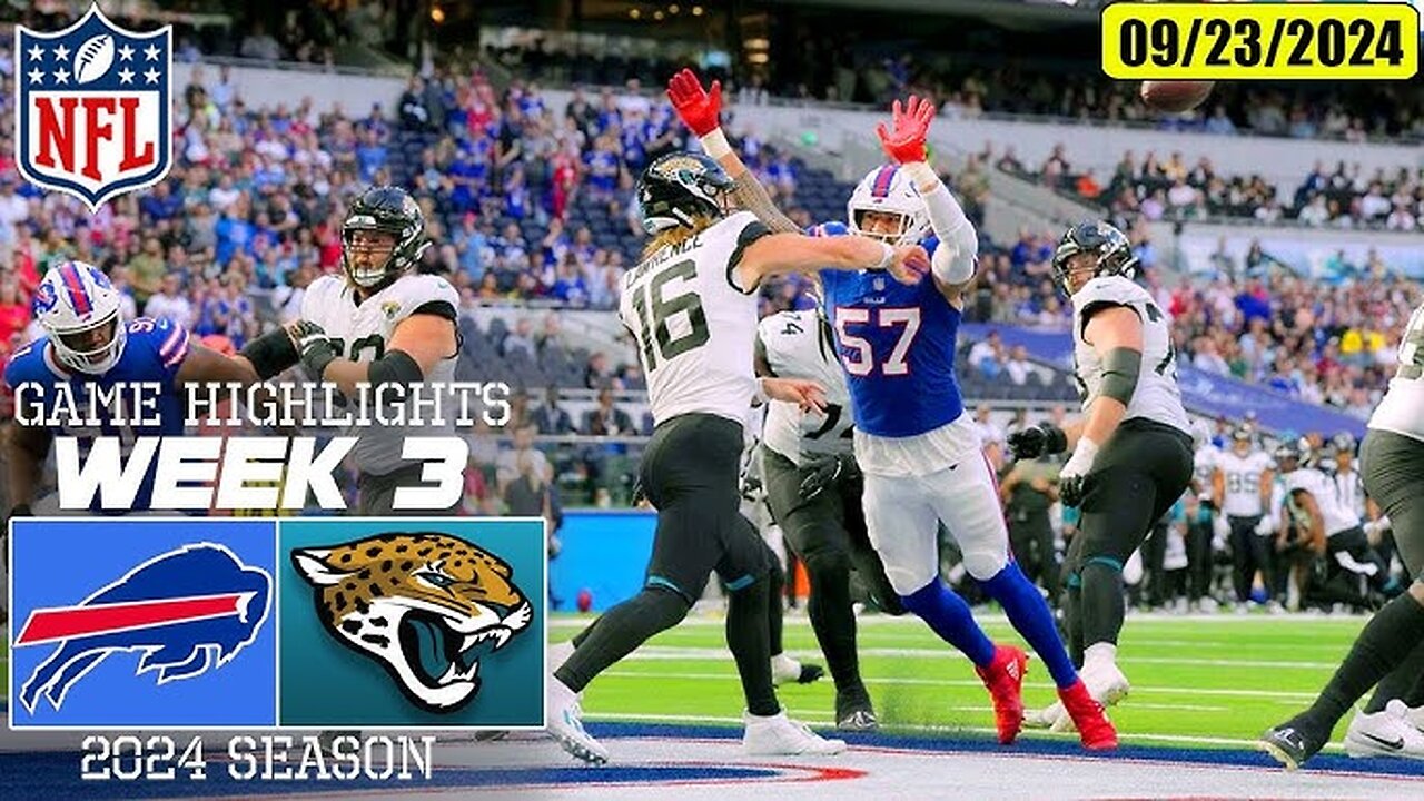 Jacksonville Jaguars vs. Buffalo Bills Game Highlights | NFL 2024 Season Week 3