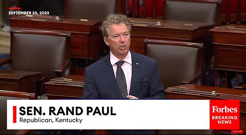 Rand Paul give epic speech brutalizing politicians sending money to Ukraine