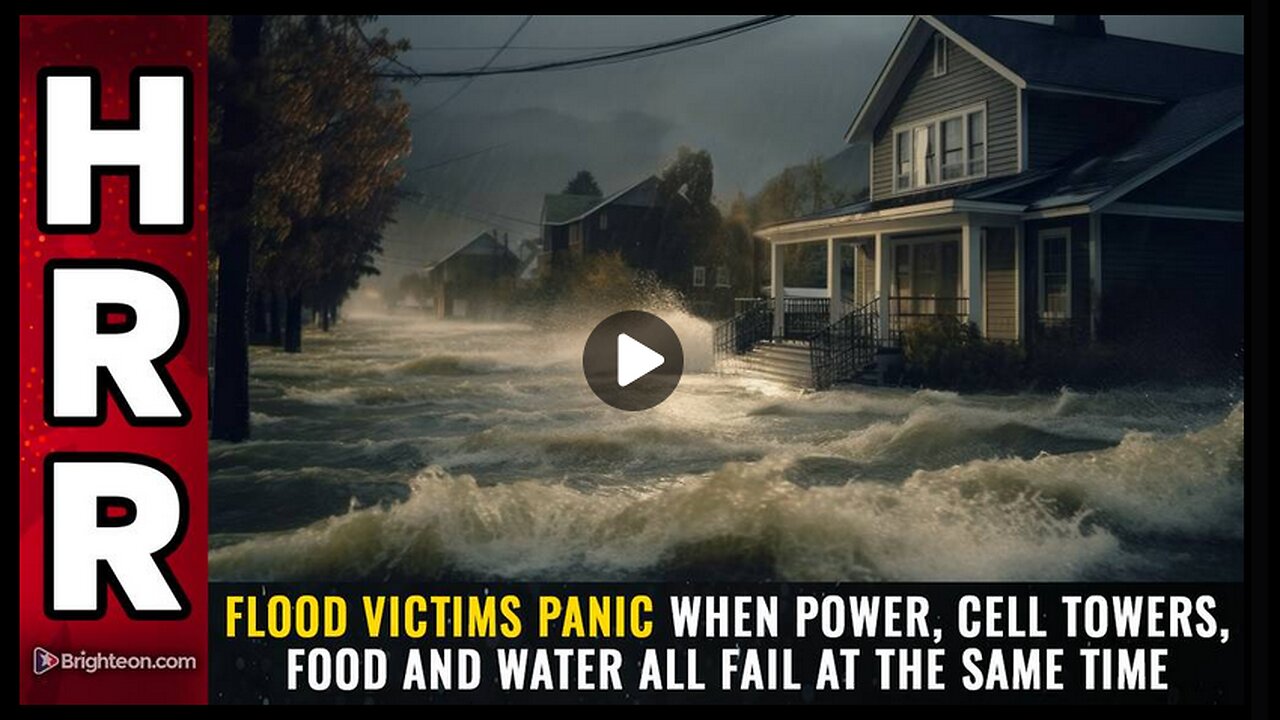 Flood victims PANIC when power, cell towers, food and water ALL FAIL at the same time