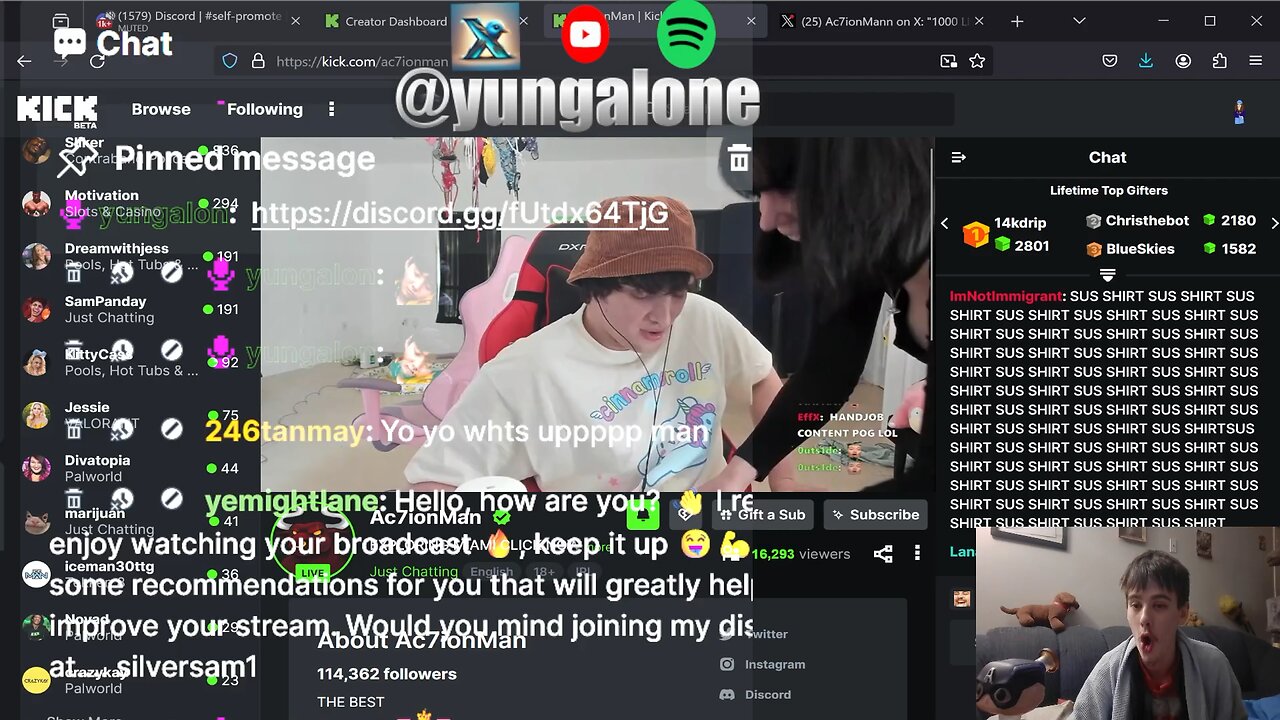 Ac7ionMan Gets a Handy from Woman (Yung Alone Reacts)