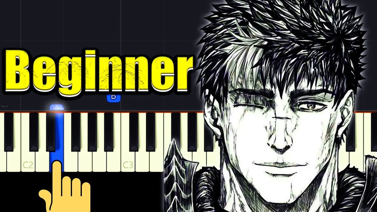 Berserk Guts Theme - Piano Tutorial For Beginners + Music Sheets