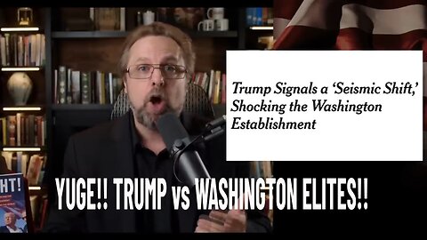 YUGE!! TRUMP vs WASHINGTON ELITES!!