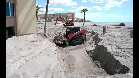 HURRICANE MILTON RECOVERY INCLUDES THE UNUSUAL, REMOVING MASSIVE AMOUNTS OF SAND