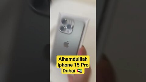 Iphone 15 Pro 256GB Natural Titanium. #dubai #uae #iphone15pro