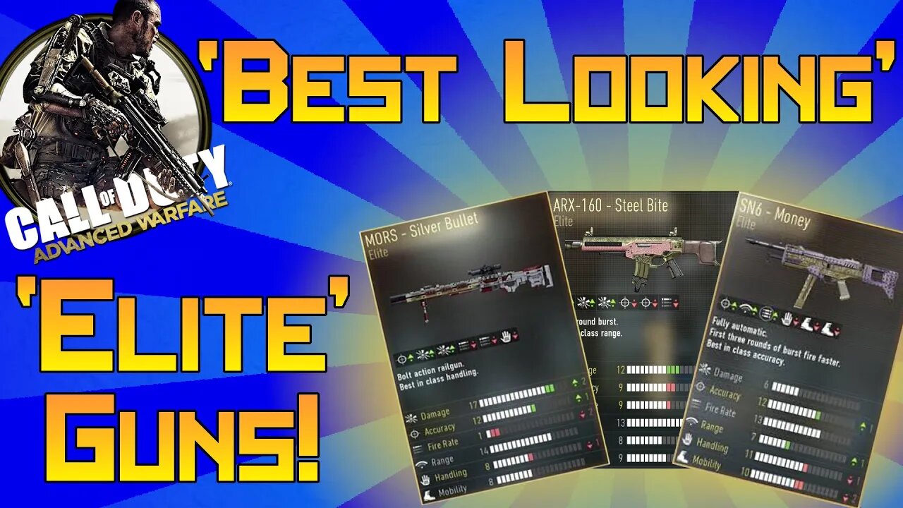 Advanced Warfare - "Best Looking Elite Weapons!" (AW: Elite Weapons!) 75 - 1 Gameplay!