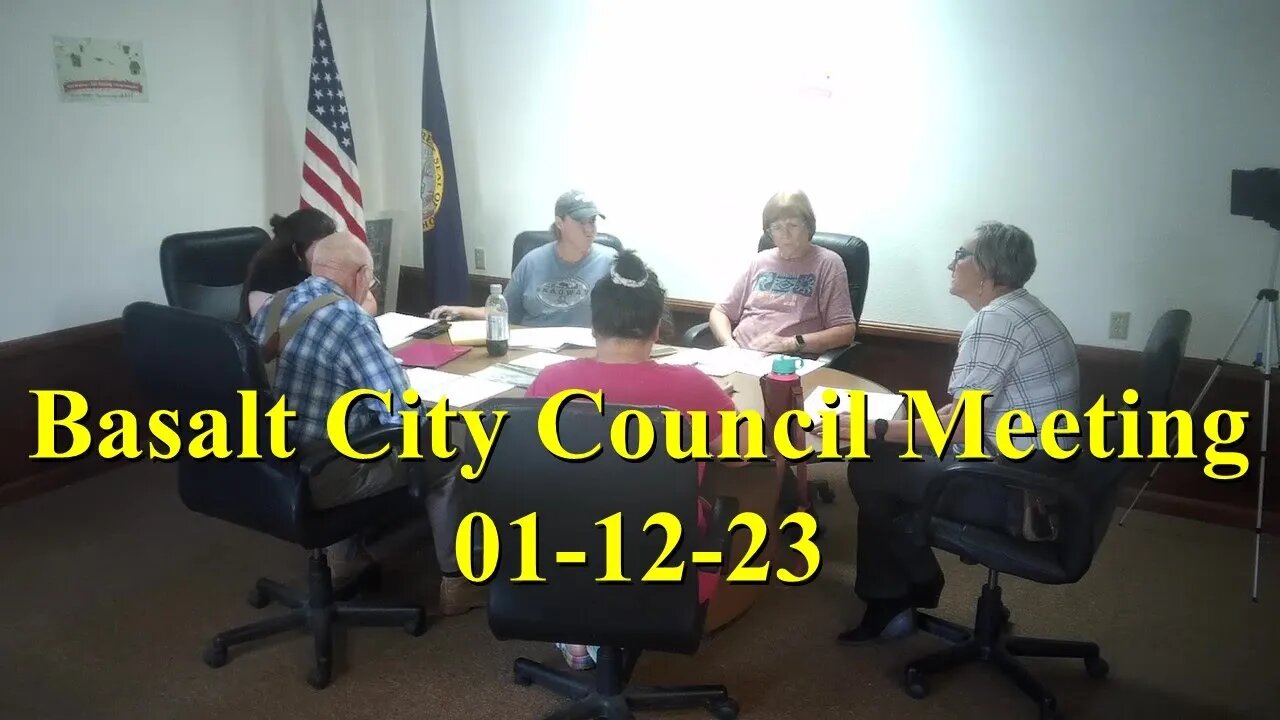 No. 900 – Basalt City Council Meeting 01–12–23