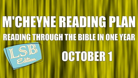 Day 274 - October 1 - Bible in a Year - LSB Edition