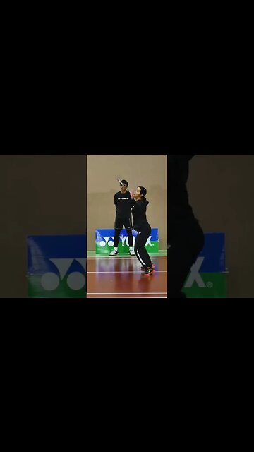 Aggressive Attack Midcourt Badminton Drill - Coach Kowi Chandra #shorts