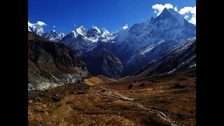 HELICOPTER Flight from Pokhara Airport to Mount Annapurna Base Camp - Himalayan NEPAL - HD