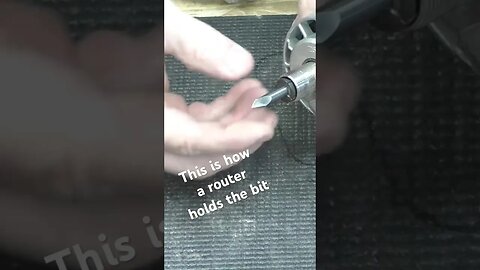 How a router holds the router bit in place. Amazing engineering! #routerbits #router #collet