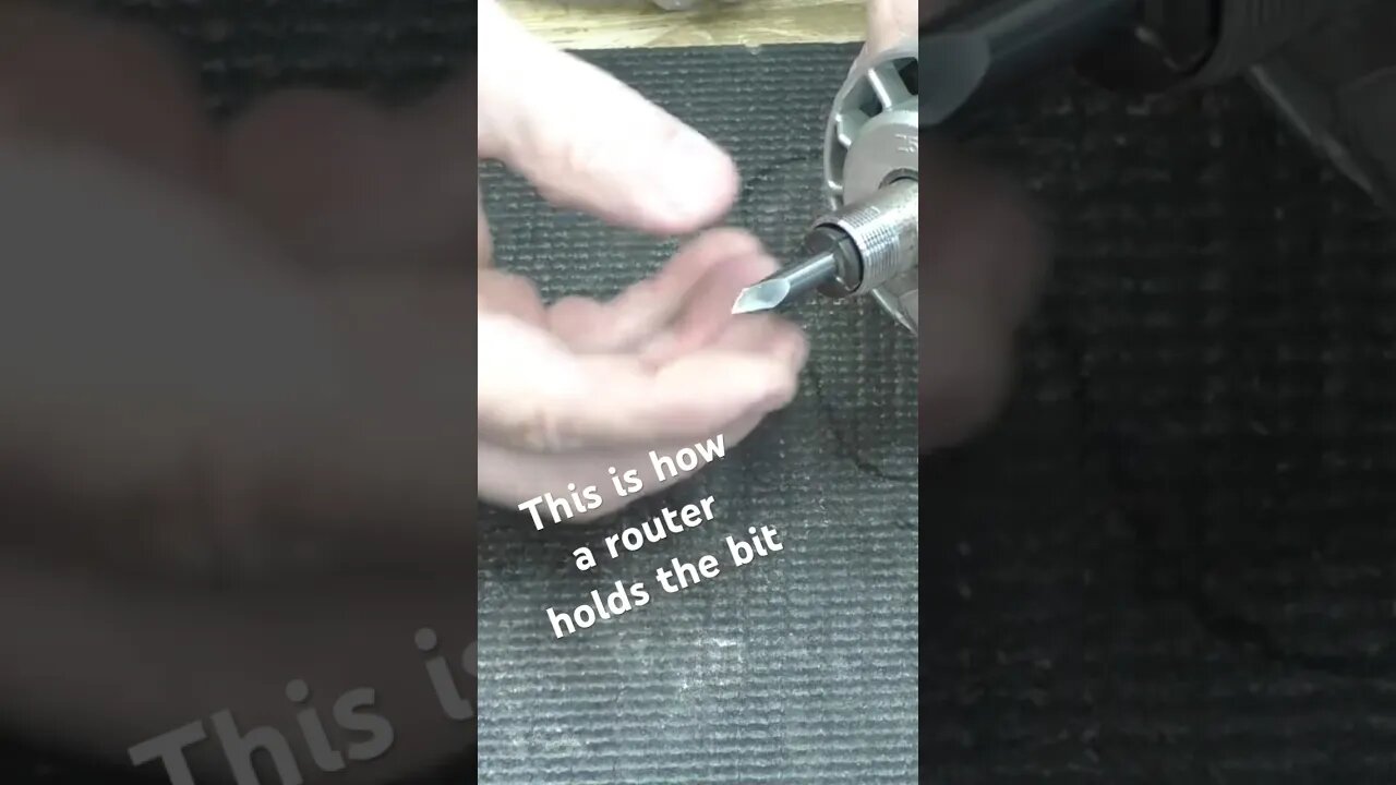 How a router holds the router bit in place. Amazing engineering! #routerbits #router #collet