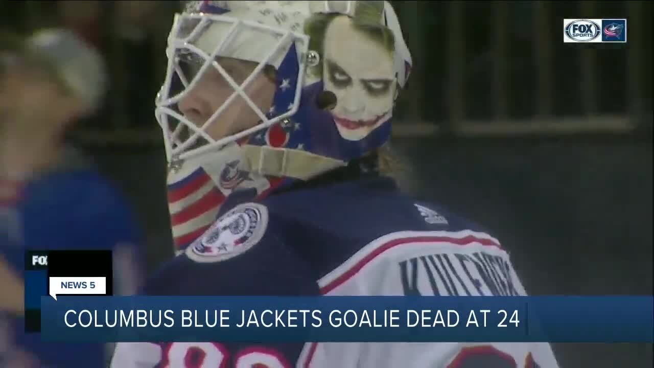 Columbus Blue Jackets goaltender Matiss Kivlenieks dead at 24 in fireworks-related incident