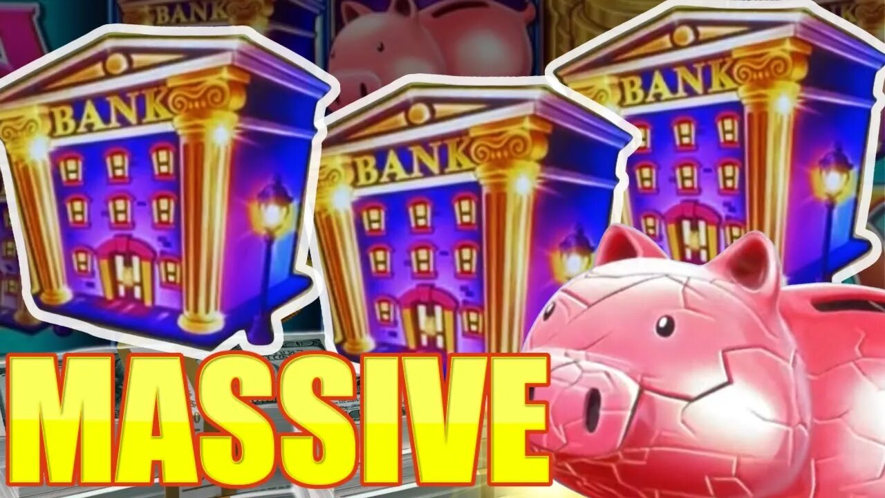 2 MASSIVE JACKPOTS! You Won't BELIEVE What HAPPENED! High Limit Piggy Bankin' & Dragon Link Slots